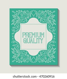 card retro vintage frame vector illustration design