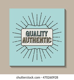 card retro vintage frame vector illustration design