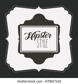 card retro vintage frame vector illustration design
