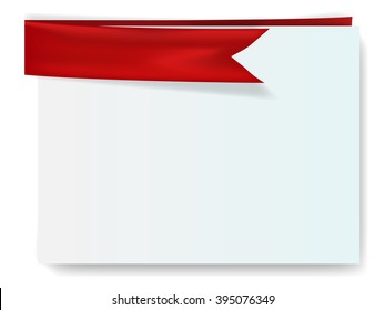 card and a ribbon frame