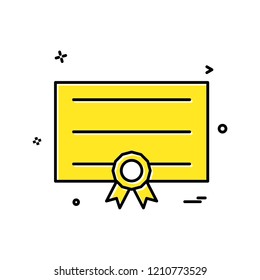 card ribbon  icon vector design