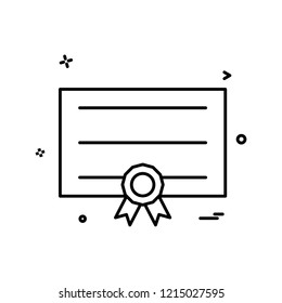 card ribbon  icon vector design