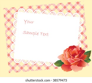 card and rose