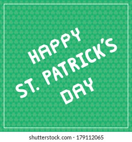 Card for Saint Patrick s Day.