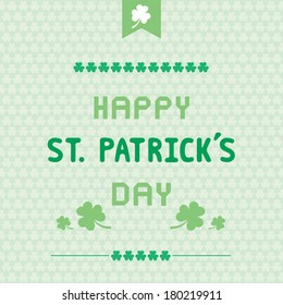 Card for Saint Patrick's Day.