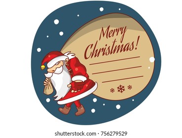 card with santa claus