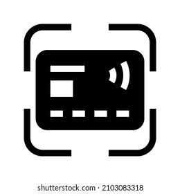 Card Scan icon isolated on white background