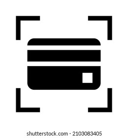 Card Scan icon isolated on white background