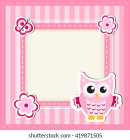 card, scrapbooking baby animals