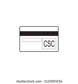 card security code icon symbol sign vector