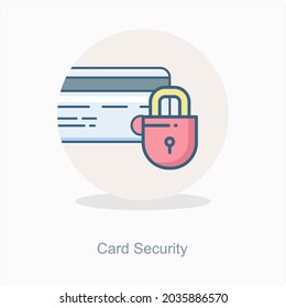 Card Security or Privacy Icon Concept