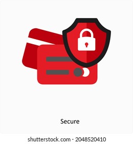 Card Security or Privacy Icon Concept