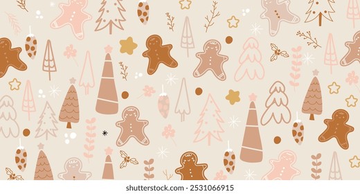 Card Set of Merry Christmas and Happy New Year. Vector illustrations for background, greeting card, Happy Holidays, season's greeting