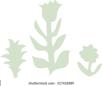 Card with simple floral pattern and hand drawn style texture. Design for poster, card, invitation, placard, brochure.Vector