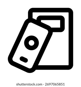 Ícone de cartão único que representa pagamento, associação ou identificação para uso digital e físico