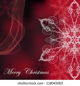 card with snowflake