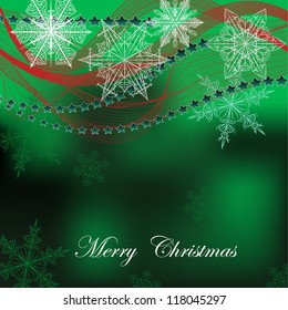 card with snowflake
