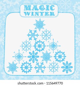 Card with Snowflakes