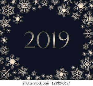 card snowflakes vector