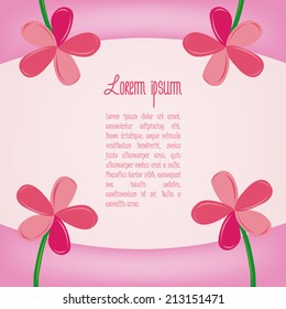 a card with some flowers and text