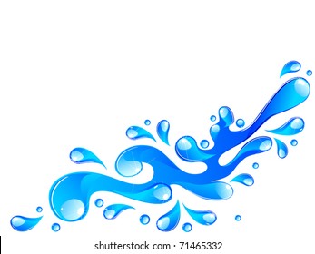 Water Splash Vector Illustration Stock Vector (Royalty Free) 56313253 ...