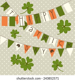 Card for St. Patrick's Day. Festive background vector