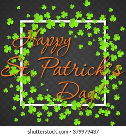 Card for st. patrick's day.  Retro Patterns for Placards, Posters, Flyers and Banner Designs.