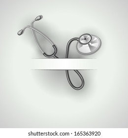 Card with stethoscope