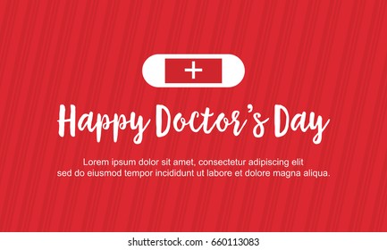 Card style for doctor day vector art collection stock