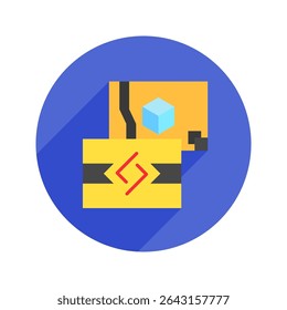 Card Style rounded color, mini illustration icon. use for modern concept, print, UI, UX kit, web and app development. Vector related to product offering, marketing, business.