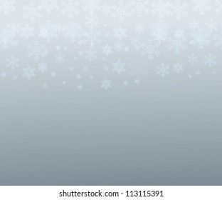 Card with stylized snowflakes/Vector illustration