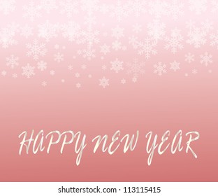 Card with stylized snowflakes/Vector illustration