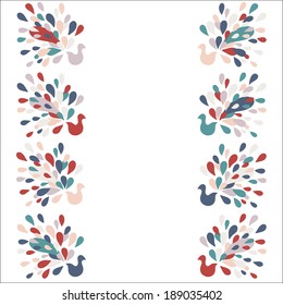 card with stylized Sunbird