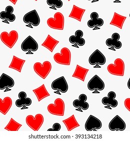 Card suit art vector back pattern seamless white