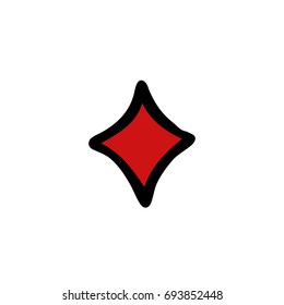 card suit doodle icon