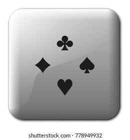 Card suit flat vector icon.