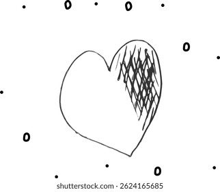 Card suit hearts. Casino, gambling, entertainment. White background, free space, vector illustration 
