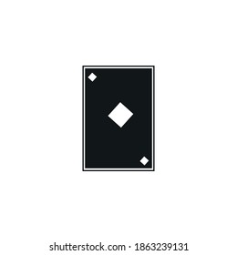 Card suit Icon Illustration. Flat simple  symbol on white background 