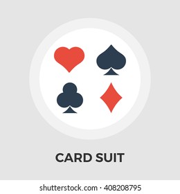 Card suit icon vector. Flat icon isolated on the white background. Editable EPS file. Vector illustration.