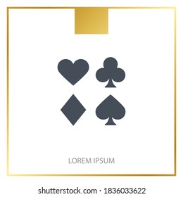 Icono de traje de tarjeta. Ilustración del vector EPS 10.
