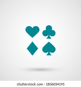 Card suit icon. Vector illustration EPS 10.
