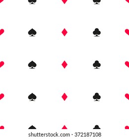 card suit seamless background
