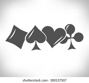 card suit symbols. poker