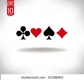 card suit symbols. poker