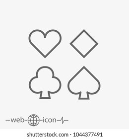 card suit vector icon