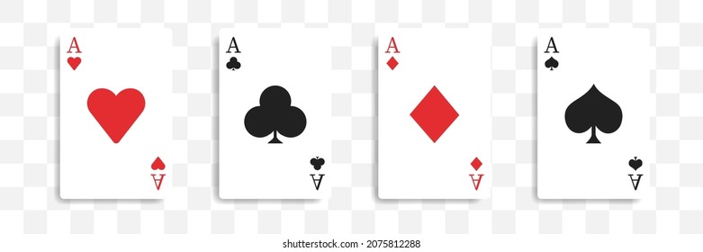 Card suit. Vector illustration. Poker cards. EPS 10.