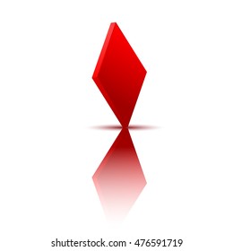 Card suit.On a white background.