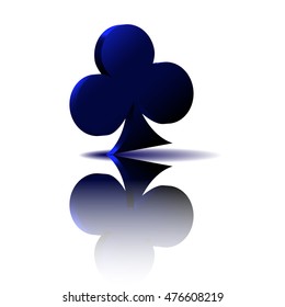 Card suit.On a white background. Volume icons.