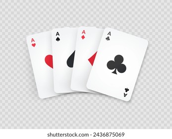 Card suits. All types of playing, poker cards. Vector EPS10