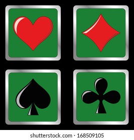 Card suits icons